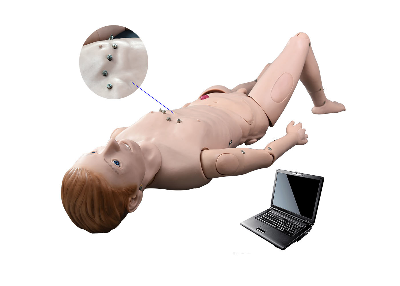 การจำลองสถานการณ์ของโรงพยาบาล / Auscultation Manikin ด้วยระบบการเรียนการสอนแบบ ECG Simulated Teaching System